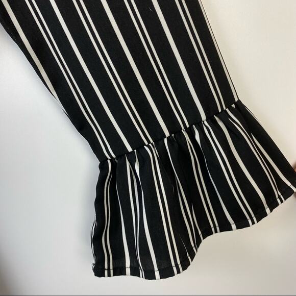 THE FIFTH LABEL OPHELIA STRIPE WRAP MINI DRESS NWOT SIZE MEDIUM - Picture 6 of 10